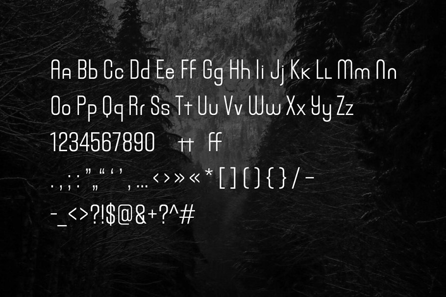 Example font Norway #7
